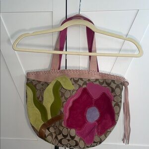 Coach special edition spring 2004 floral luxury shoulder bag